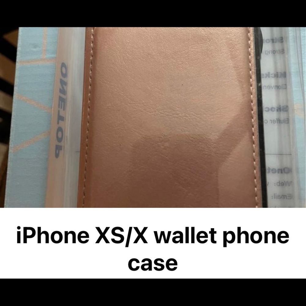 Rose Gold iPhone X, XS wallet phone case